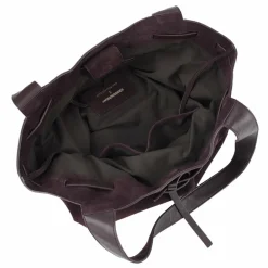 LES VISIONNAIRES Shopper|Schultertaschen<Garbriella Shopper Tasche Leder 40 cm aubergine