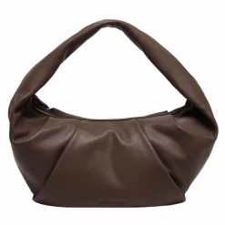 Outlet LES VISIONNAIRES Greta Essential Schultertasche Leder 43 cm chocolate