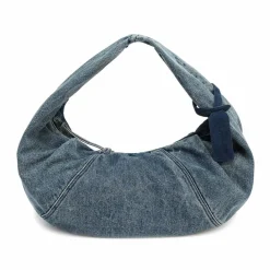LES VISIONNAIRES Schultertaschen|Henkeltaschen<Greta Essential Schultertasche 37 cm washed denim