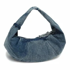 LES VISIONNAIRES Schultertaschen|Henkeltaschen<Greta Essential Schultertasche 37 cm washed denim