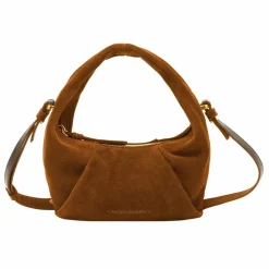 LES VISIONNAIRES Greta Mini Essential Handtasche Leder 23 cm cognac