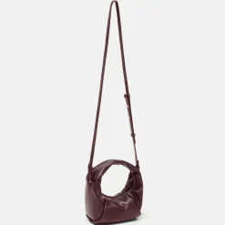 LES VISIONNAIRES Greta Mini Essential Handtasche Leder 23 cm aubergine