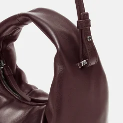 LES VISIONNAIRES Greta Mini Essential Handtasche Leder 23 cm aubergine
