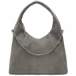 LES VISIONNAIRES Schultertaschen|Henkeltaschen<Jade Cozy Chain Schultertasche Leder 38 cm dimgrey