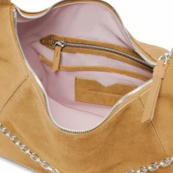 LES VISIONNAIRES Jade Cozy Chain Schultertasche Leder 38 cm