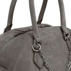 Hot LES VISIONNAIRES Odette Cozy Chain Schultertasche Leder 38 cm dimgrey