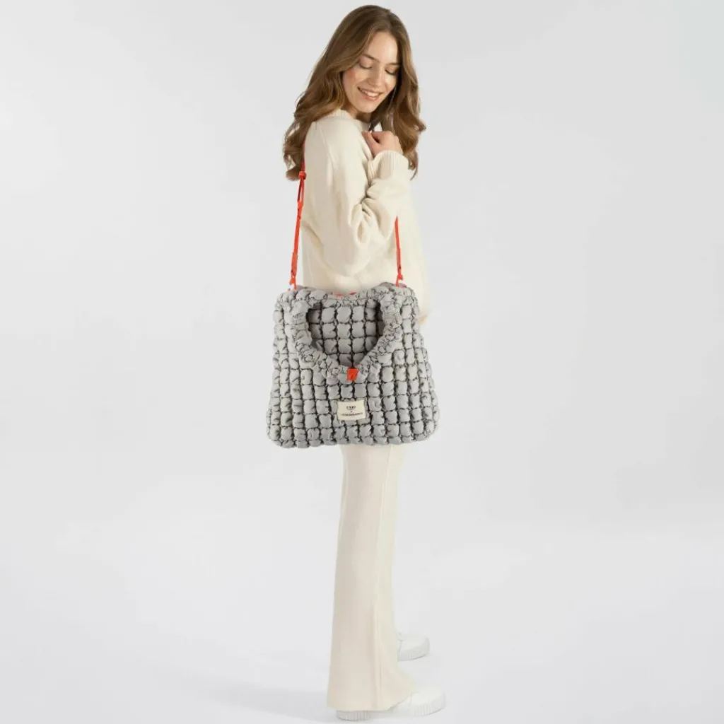 LES VISIONNAIRES Shopper|Schultertaschen<Unio Shopper Shopper Tasche 43 cm light grey