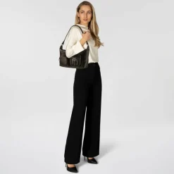 Liebeskind Amy Schultertasche Leder 28 cm roasted coconut