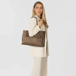 New Liebeskind Amy Shopper Tasche L 43 cm neutral grey