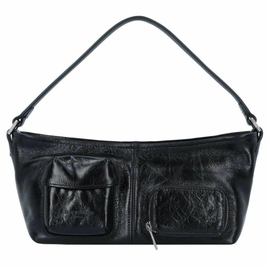 Liebeskind Archive Schultertasche Leder 26.5 cm black