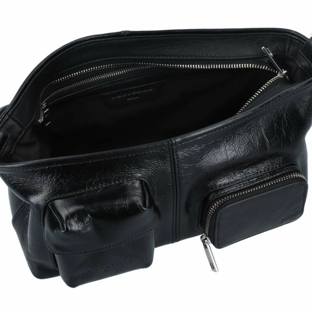 Liebeskind Archive Schultertasche Leder 26.5 cm black