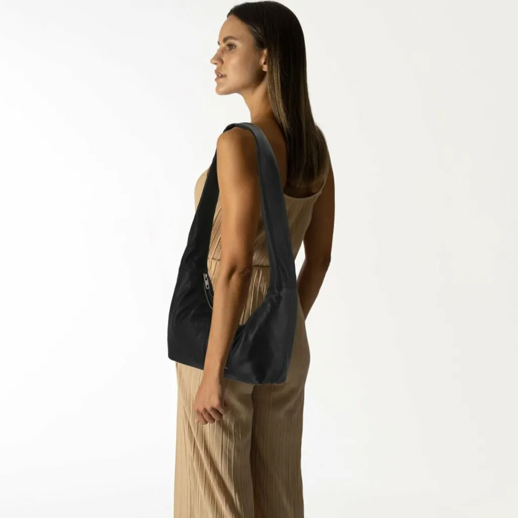 Liebeskind Henkeltaschen|Schultertaschen<Bo Schultertasche Leder 35 cm black