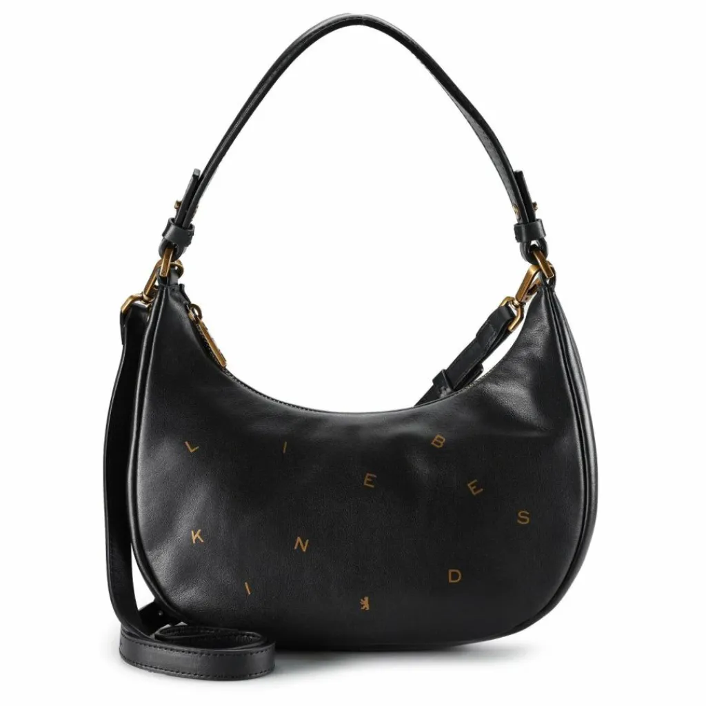 Outlet Liebeskind Dancing Letters Schultertasche XS Leder 23 cm black