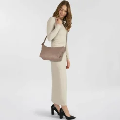 Liebeskind Umhängetaschen<Elvira Umhängetasche Leder 26 cm neutral gray