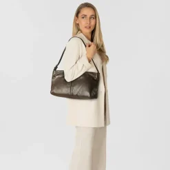 Liebeskind Schultertaschen|Henkeltaschen<Fiona Schultertasche Leder 32 cm roasted coconut