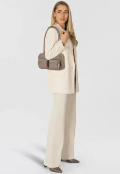 Liebeskind Henkeltaschen|Schultertaschen<Jil Schultertasche Leder 26 cm neutral grey