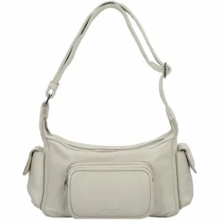 New Liebeskind Lila Schultertasche Leder 33 cm milk