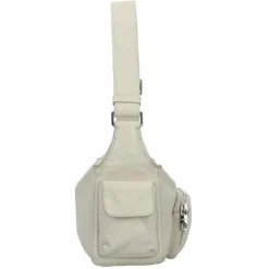 New Liebeskind Lila Schultertasche Leder 33 cm milk