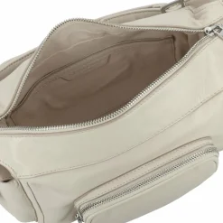 New Liebeskind Lila Schultertasche Leder 33 cm milk
