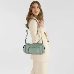 Liebeskind Lila Schultertasche Leder 33 cm