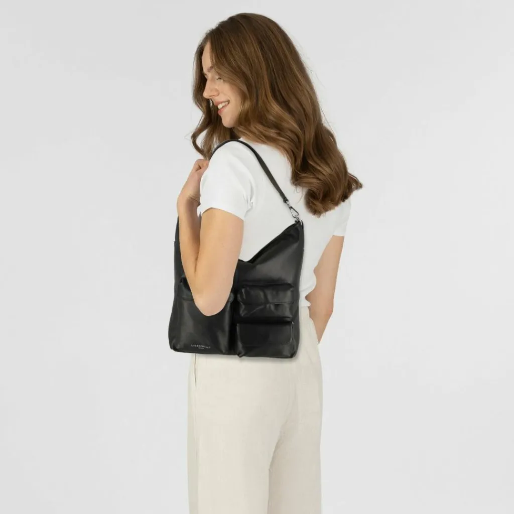 Liebeskind Henkeltaschen|Schultertaschen<LK 204 Schultertasche Leder 42 cm black