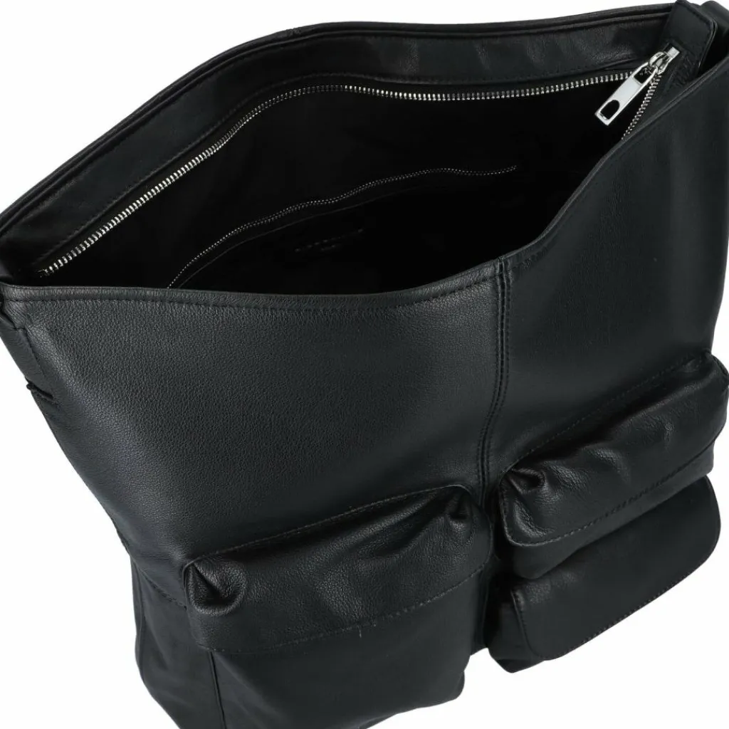 Liebeskind Henkeltaschen|Schultertaschen<LK 204 Schultertasche Leder 42 cm black