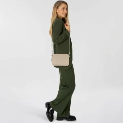 New Liebeskind Luka Umhängetasche Leder 20 cm stone