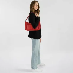 New Liebeskind Maia Schultertasche M Leder 35 cm true red