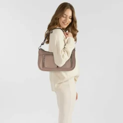 Discount Liebeskind Maia Schultertasche M Leder 35 cm neutral gray