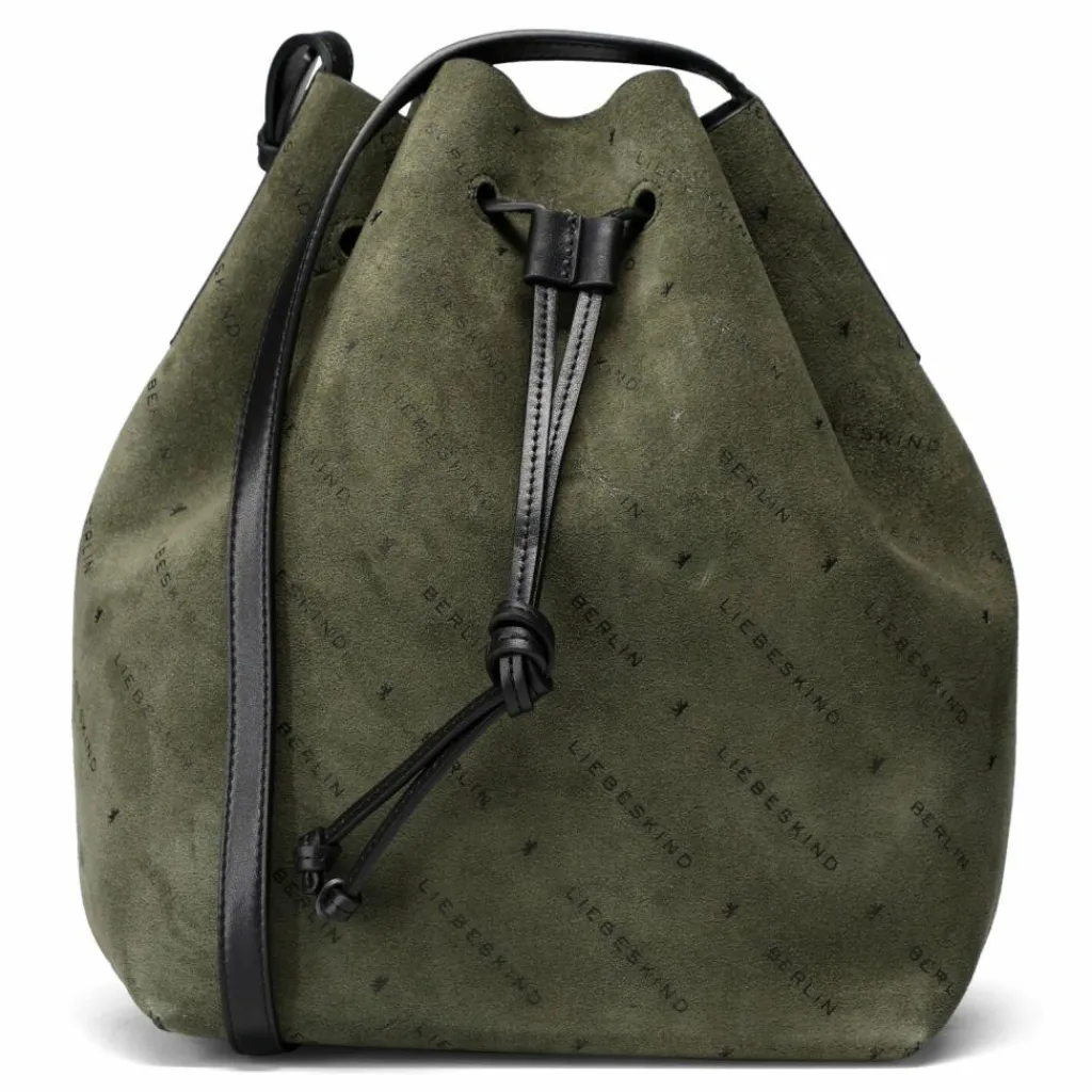 Online Liebeskind Monogram Beuteltasche Leder 35 cm forest