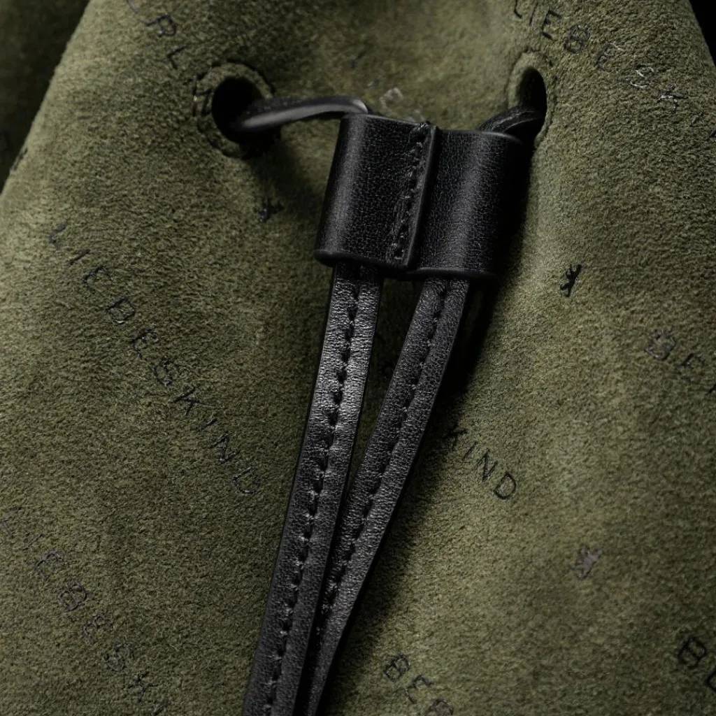 Online Liebeskind Monogram Beuteltasche Leder 35 cm forest