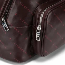 Liebeskind Lederrucksäcke|Daypacks<Monogram Daypack Leder 35 cm Laptopfach burgundy