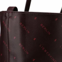 Liebeskind Henkeltaschen|Schultertaschen<Monogram Schultertasche Leder 47 cm burgundy