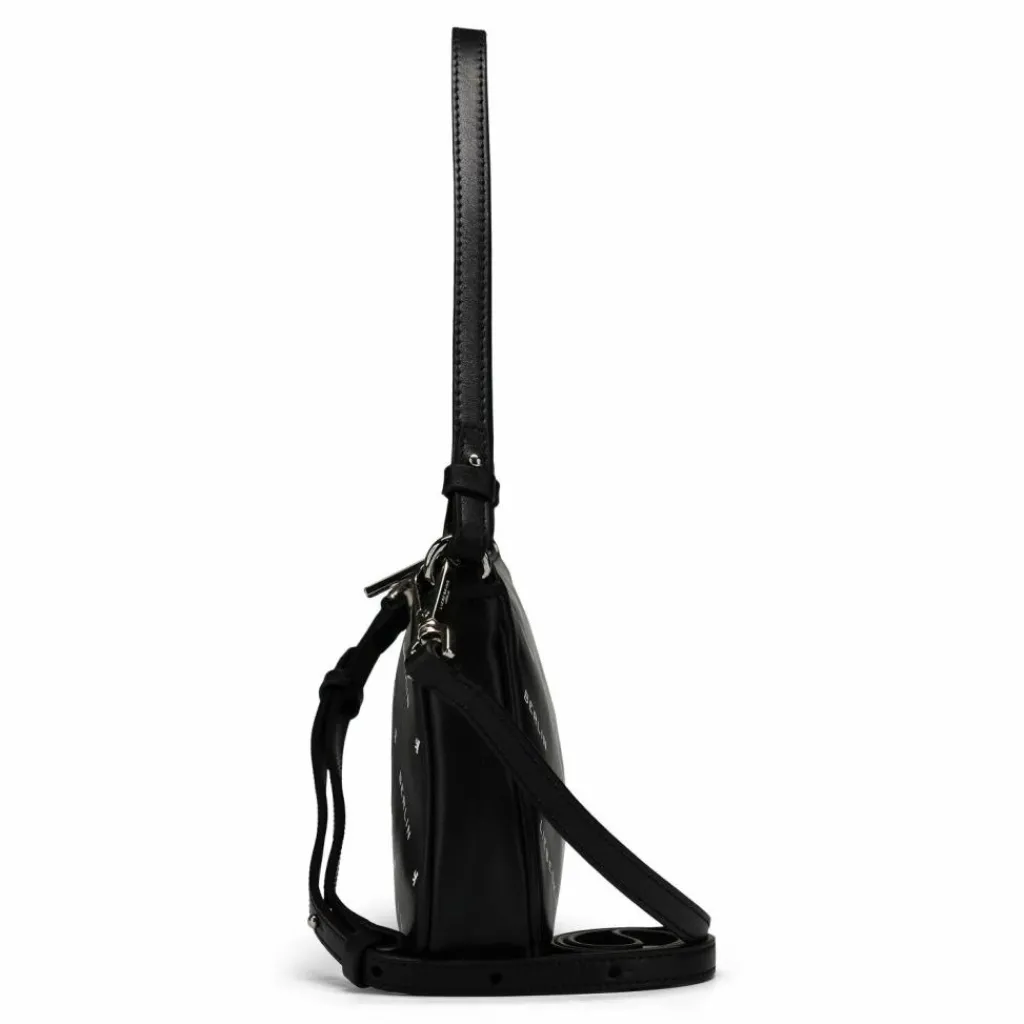 Liebeskind Schultertaschen<Monogram Schultertasche Leder 23.5 cm black
