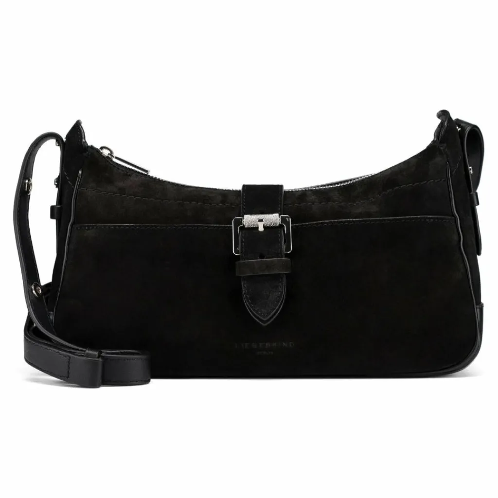 Outlet Liebeskind Ren Schultertasche Leder 30 cm black