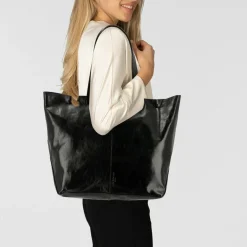 Liebeskind Shopper|Schultertaschen<Rive Shopper Tasche Leder 54 cm black