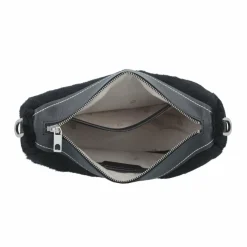 Discount Liebeskind Shearling Handtasche Leder 28 cm black