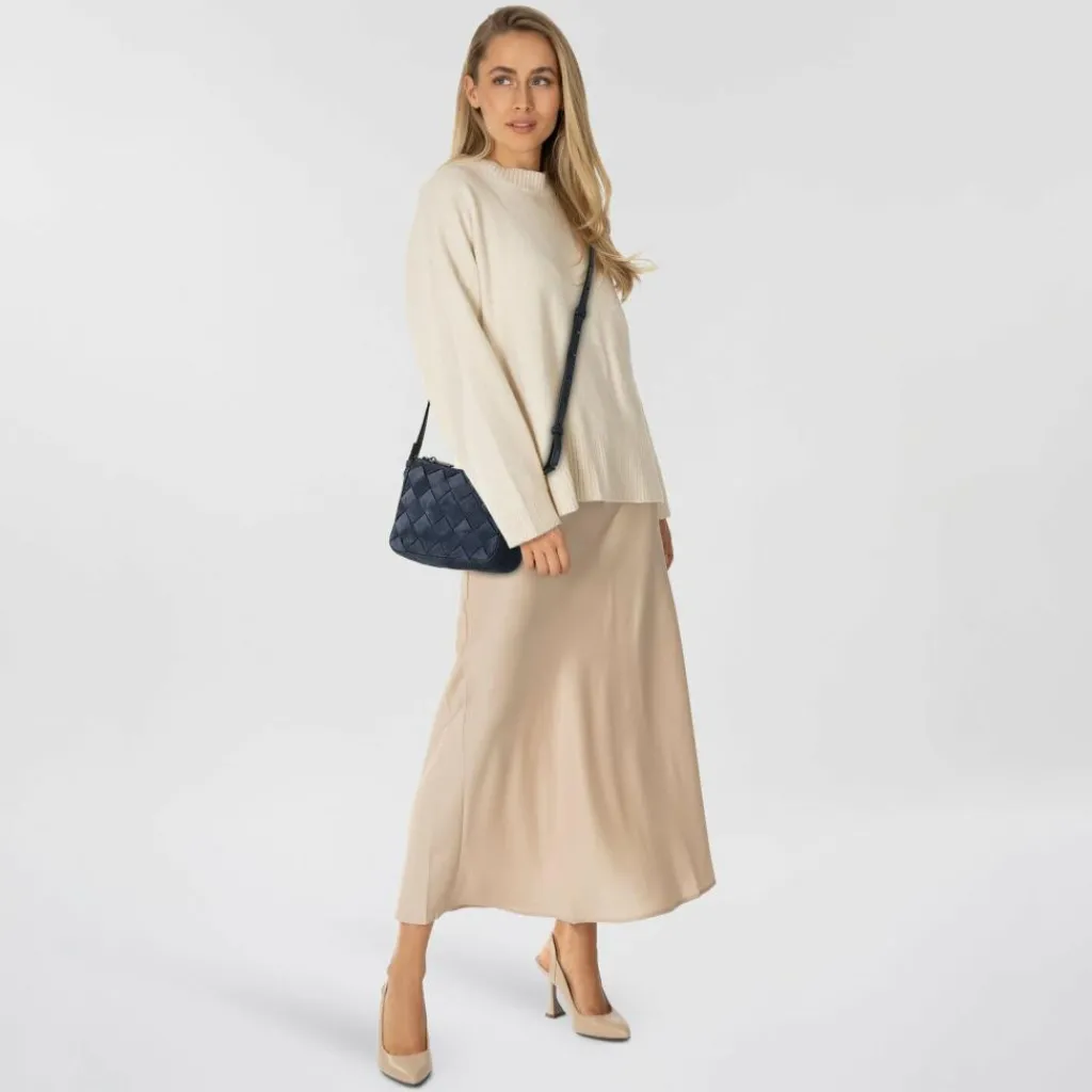 Liebeskind Umhängetaschen|Mini Bags<Sky II Mini Bag Umhängetasche Leder 18 cm peacoat