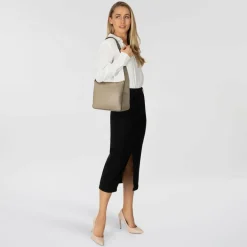 Discount Liebeskind Sky II Schultertasche Leder 31 cm neutral grey