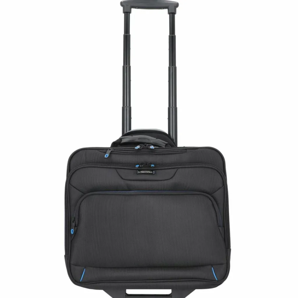 Best Lightpak Bravo 2-Rollen Businesstrolley 38 cm Laptopfach schwarz