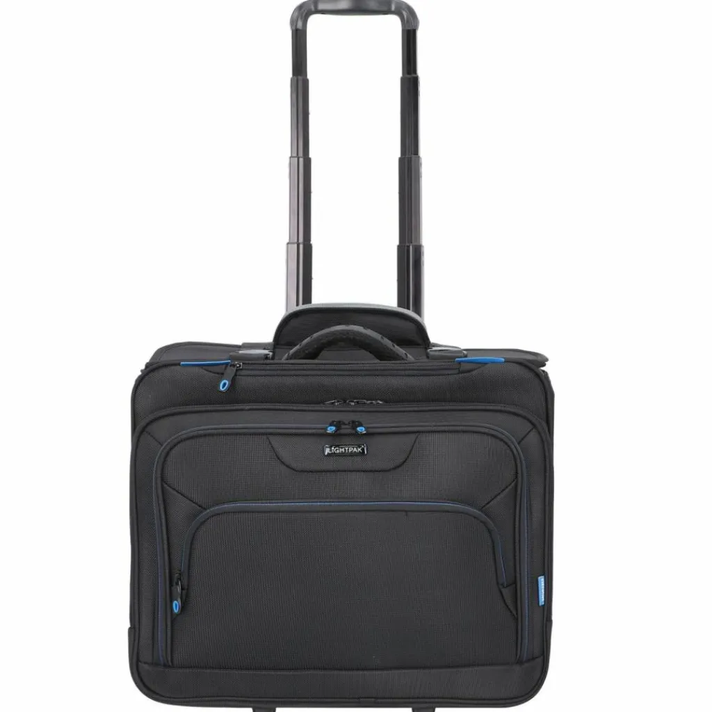 Online Lightpak Pioneer 2-Rollen Businesstrolley 40 cm Laptopfach schwarz