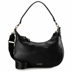Outlet Liu Jo Kaliska Schultertasche M 32 cm mit Dehnfalte nero