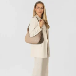 Liu Jo Schultertaschen<Kaliska Schultertasche M 32 cm mit Dehnfalte mocha