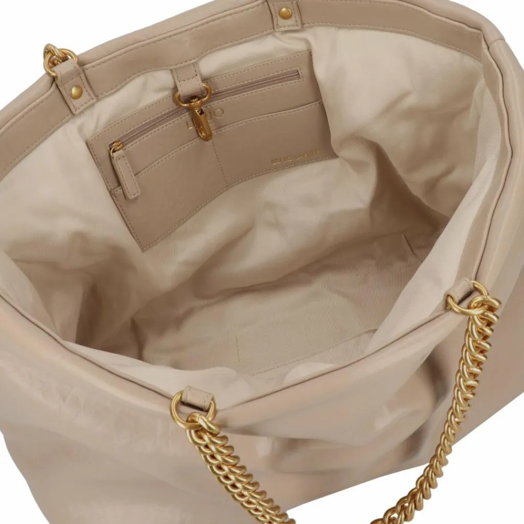 Best Liu Jo Lapuffy Shopper Tasche 40 cm dark sand