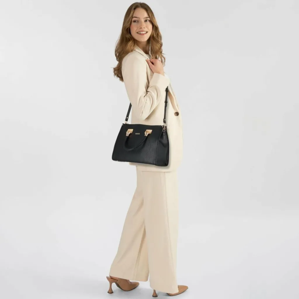 Outlet Liu Jo Manh Shopper Tasche M 34 cm nero