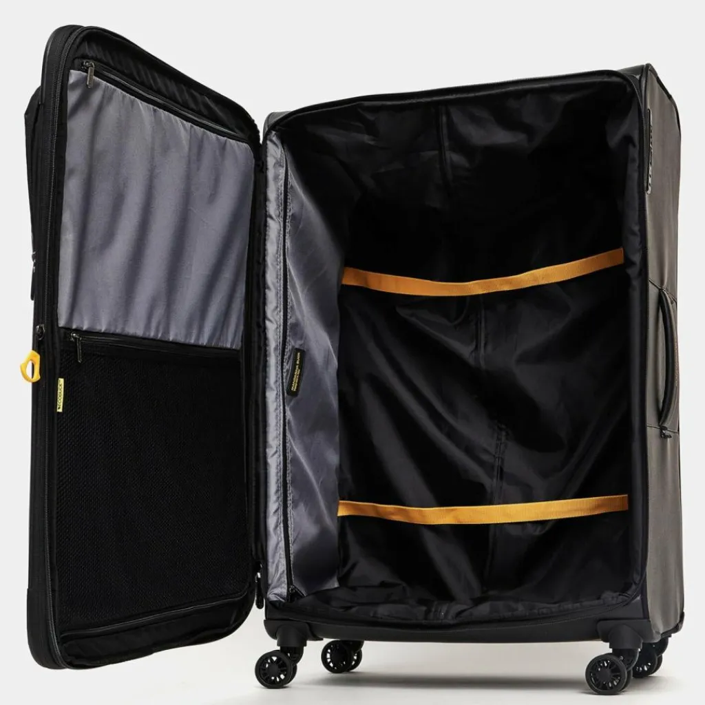 Mandarina Duck Eco Coated 4 Rollen Trolley XL 83 cm mit Dehnfalte