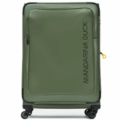 Best Mandarina Duck Eco Coated 4 Rollen Trolley XL 83 cm mit Dehnfalte pine green