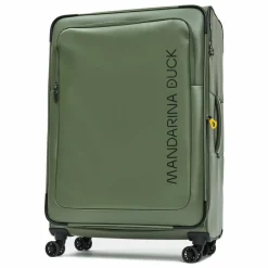 Best Mandarina Duck Eco Coated 4 Rollen Trolley XL 83 cm mit Dehnfalte pine green