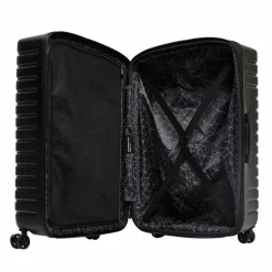 Mandarina Duck 4-Rollen Koffer|Hartgepäck<Flyduck 4 Rollen Trolley 69 cm mit Dehnfalte black