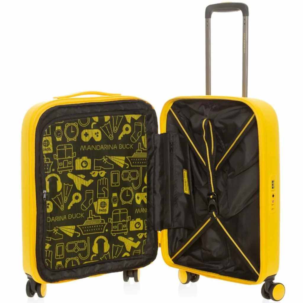 Mandarina Duck Logoduck + 4 Rollen Kabinentrolley S 55 cm